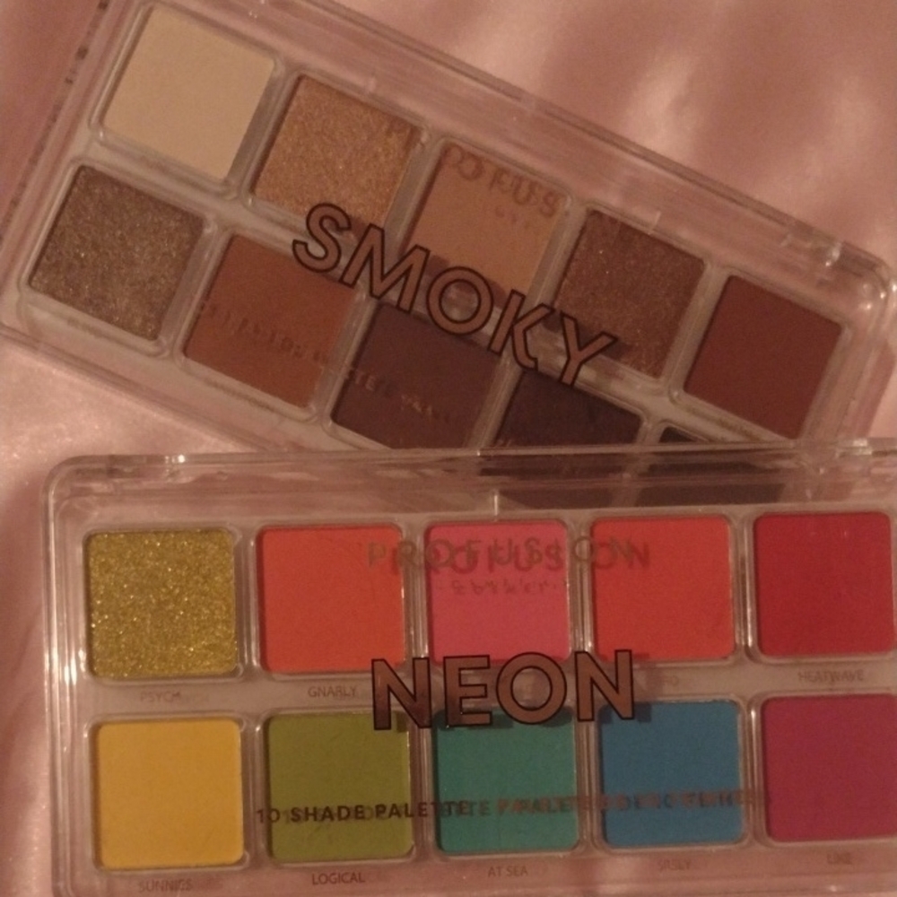 Profusion Cosmetics Smoky and Neon Eyeshadow Palette Set